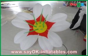 Wholesale White 190T oxford cloth Giant Inflatable Decoration Flower Led Lighting For Party from china suppliers