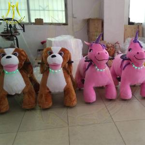 Wholesale Hansel children battery operated moving walking plush animal rides from china suppliers