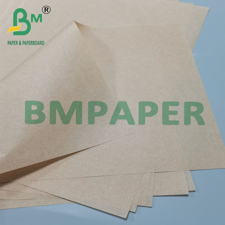 34g 635mm Width Food Grade Unbleached Coat Paper With Greaseproof Silicones