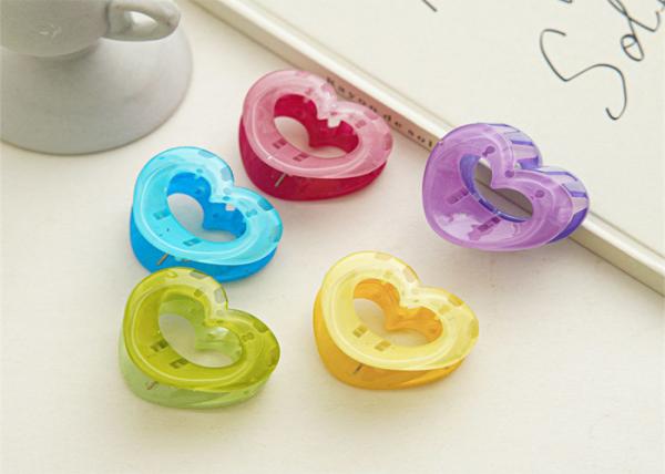 Candy clear heart grab clip Sweet trumpet hair short shark clip back of head