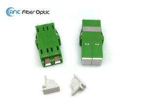 Wholesale LAN LC APC Fiber Optic Coupler Flangeless Duplex With Internal Shutter from china suppliers