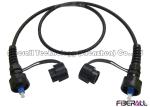 IP67 Waterproof Fiber Optic Patch Cord Single Mode SC Single Fiber For Base