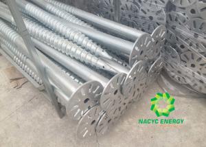 Wholesale Spiral Solar Ground Screws 76mm Diameter Metal Ground Screw Pole Anchor Type from china suppliers