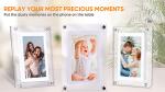 Advertising Player Transparent Acrylic Digital Photo Frame 4 5 7 10 Inch