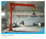 BZ0.5T cantilever crane, cantilever crane for lifting materials, rotary crane