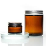 Matte Black amber Glass Candle Jars Frosted Candle Vessels