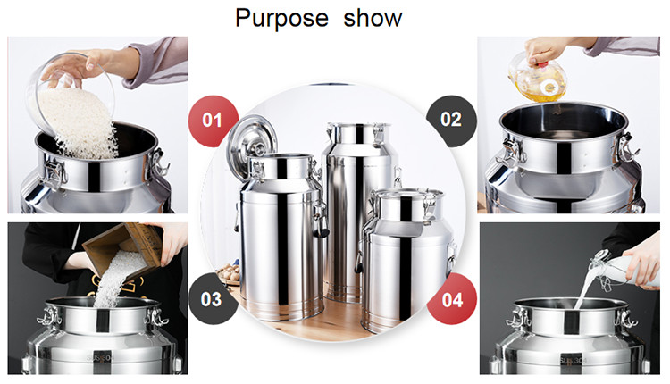 30Lolive oil tanks storage 201 stainless steel 1.0mm grain storage milk can