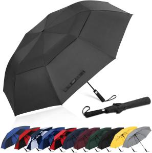Wholesale Double Canopy 210T Nylon Windproof 600g Sun Umbrella 3 Fold from china suppliers