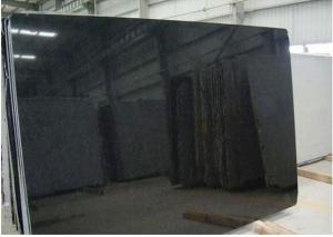 Wholesale Beautiful Appearance Polished Granite Stone , Natural Mongolia Black Granite from china suppliers