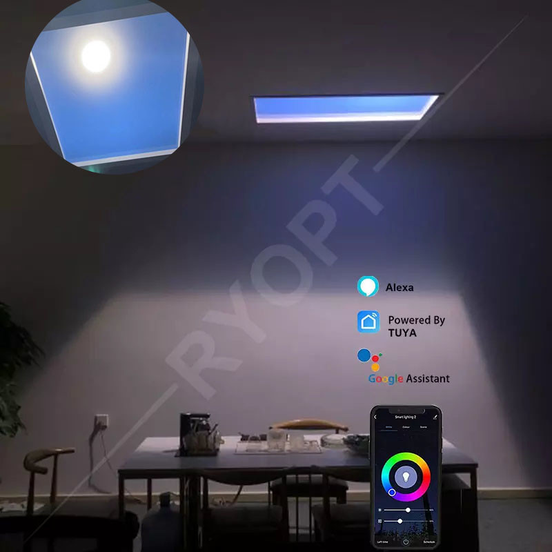 60x60cm Indoor Sun Lamp Artificial Skylight with Real Sun Tracking Adjustable Brightness Color Temperature 6500K