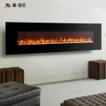 78inch Realistic Wood Burning Flames Linear Electric Fireplace Top Hot Air