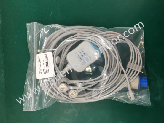 GE Datex 5-Lead 10Pins ECG Cable REF DLG-011-05 Reusable Compatible Medical Accessories