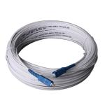 Outdoor Single Mode Fiber Optic Patch Cord Black G657A1 Ftth Drop Cable