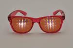 Orange 3D Fireworks Glasses With Amber Diffraction Grating Film