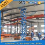 CE 6.65m 500Kgs Electric Scissor Lift Hydraulic Scissor Cargo Lift for Warehouse