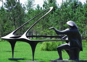 Wholesale Playing The Piano Bronze Statue For Home / Hotel / Public Decoration from china suppliers