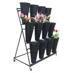 Factory Customized Color Size Florist Shelf Flower Bucket Display Stand Flower