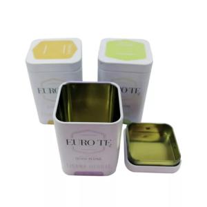 China Mini Metal Tea Tin Boxes Packaging 0.23mm thickness Customized on sale