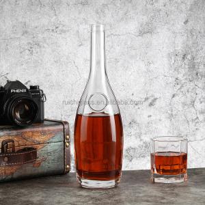 Wholesale 750ml Clear Blue Vodka Bottle for Brandy and Whiskey Spirits Alcohol from china suppliers