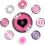 Solid Color Big Blue Eye Contact Lens With 0.08mm Center Thickness