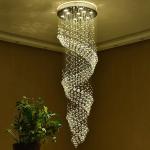 Manggic Modern Crystal Chandelier For Spiral Interior Design kitchen hanging