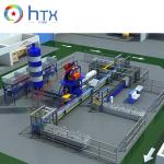 1000 - 1500m2 Capacity Veneer Stone Production Line Road Edge Stone Machine
