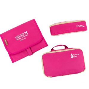 Wholesale Foldable Travel Toiletry Cosmetic Bag Storage Makeup Bag Organizer Polyester from china suppliers