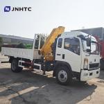 HOWO Cargo Carrying Crane Truck 290HP Belt Ladder 5-Ton Railboard Flat Plate