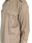 Classic Khaki Officer's Dress Uniform Set Wool Blend Long Sleeve & Straight Leg
