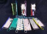 makeup cosmetic bag beauty flat pouch, bag clear vinyl pvc packaging bag with