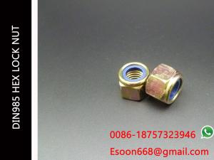 Wholesale M18-1.5/M18-2.0/M18-2.5 DIN 985 Class 8 Zinc Finish Steel Nylon Insert Lock Nut from china suppliers
