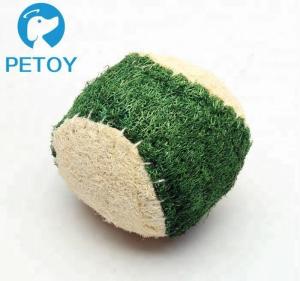 Wholesale Eco Friendly Small Indestructible Rope Dog Toys Nature Loofah Material from china suppliers
