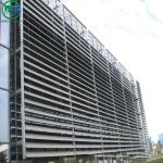 Decorative Exterior Aluminum Sun Shade System Building Facade Pvdf Coating