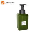 Durable Square Refillable Cosmetic PETG Bottle For Shower Gel / Cleanser 250ml