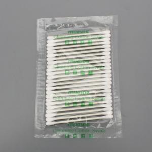 China Lint Free Long Fiber Industrial Cleanroom Swabs Absorbent Makeup Cotton Buds on sale