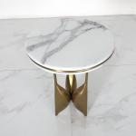 Dia 500*550mm Ss Side Table Satin Finish In Living Room