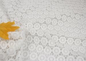 Wholesale White Chemical Water Soluble Guipure Lace Fabric By The Yard For Party Sexy Dress from china suppliers