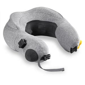 China Inflatable Travel Shiatsu Massage Pillow Convenient Folding 3 Level Kneading Massage on sale