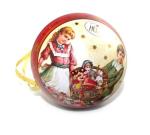 Metal Christmas Ball Ornament Gift Tin