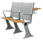 Fireproof Steel School Furniture Classroom Ladder Chair With Table Board