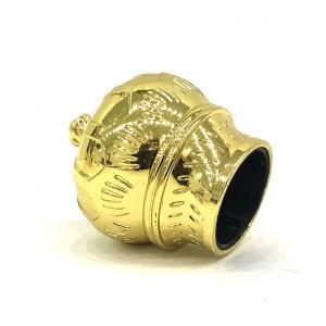 Wholesale Light Gold Metal Crown Type Zamac Perfume Bottle Cap from china suppliers