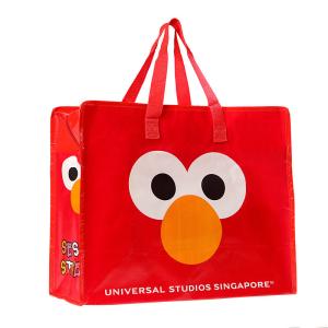 Wholesale Custom Red Blue Printed Zipper PP Non Woven Handle Bag from china suppliers