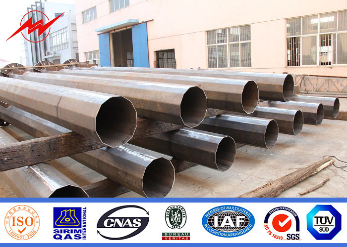 20m Port Professional High Mast Light Pole Hot Dip Galvanization OEM Customized
