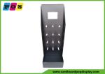 Black Printing Cardboard Floor Promotion Sales Display Stand With Plastic Pegs