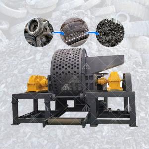 Wholesale Recycle Truck Tyre Shredder 2t/D-3t/D Tire Shredding Equipment from china suppliers