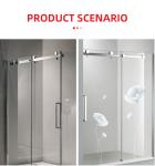 10mm Glass Thickness Shower Cabin Accessories Sliding Door Fittings in SS304