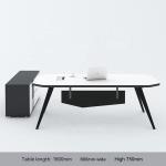 Modern Single Person Office Desk and Chair Stylish Furniture for Manager's