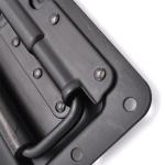 Black Medium Sprung Industrial Style Cabinet Handles