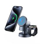 X6 Mushroom Design Wireless Charger Night Light Dark Grey / Golden Rose
