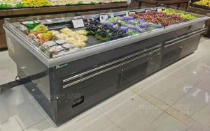 China Island Display Fridge Fruit Display Cooler Supermarket Refrigeration Equipment on sale
